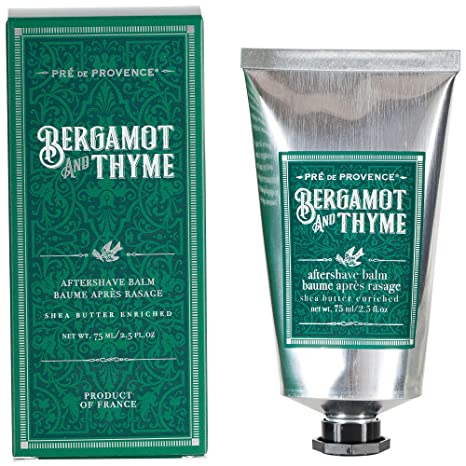 Pre de Provence Shea Butter Enriched Men's After Shave Balm, 2.5 Ounce - Bergamot & Thyme (Packaging may vary)