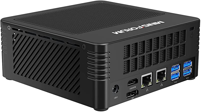 X400 Mini PC AMD Ryzen 3 PRO 4350G Desktop Computer, DDR4 16G RAM 512G SSD, HDMI 2.0/DP 4K@60Hz Output, 2X RJ45 Port, 4X USB3.0 Port, WIFI6 AX200 BT5.1, Radeon Graphics Mini Tower PC