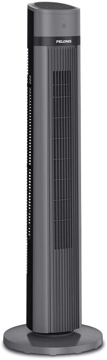 PELONIS PFT40A4AGB Electric Oscillating Stand Up Tower Fan, 40-inch, Black 2020 New Model, 3 Speed, up to 15h Timer,LED Display, Remote Control included