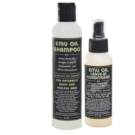 Emu Oil Shampoo and Leave-in Conditioner Set - New Conditioner Formula