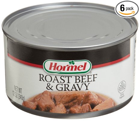 Hormel Roast Beef & Gravy, 12-Ounce Cans (Pack of 6)