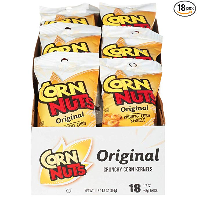 Corn Nuts Original Crunchy Corn Kernels (1.7 oz Bags, Pack of 18)