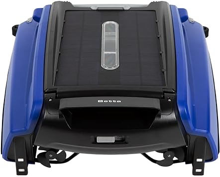 Betta SE - Solar Powered Automatic Robotic Pool Skimmer with Enhanced Core Durability and Re-Engineered Twin Salt Chlorine Tolerant Motors (Blue)
