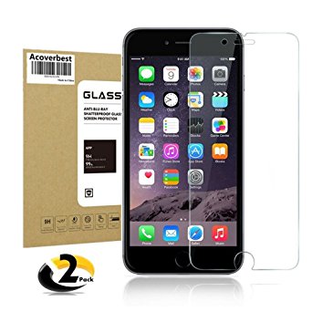 iPhone 7 Plus Tempered Glass Screen Protector , Acoverbest Screen Protector [9H Hardness] [HD Anti-Fingerprint] [ Bubble Free] [Scratch Proof] [3D Touch Compatible] Screen Protector for iPhone 7 Plus