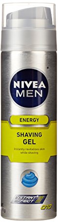 NIVEA Men Q10 Energy Shaving Gel, 7-Ounce Bottle