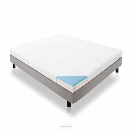 Lucid 5" Gel Memory Foam Dual-Layered Mattress, Full X-Large