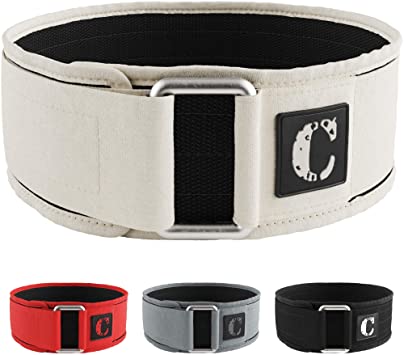 Contraband Black Label 4010 4 Inch Nylon Weight Lifting Belt w/Hook & Loop | Heavy Duty Weight Belt and Back Support Belt for Weight Lifting | Weightlifting Belt for Men & Women