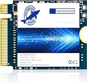 Dogfish SSD M.2 2230 NVMe PCIe 4.0 256GB 3D TLC NAND Gaming Internal Solid State Drive for Steam Deck PS5 Surface Pro Laptop Desktop (M.2 2230 NVMe 4.0, 256GB)