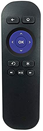 VINABTY Replacement Remote Control 1 Year Warranty Compatible with Roku Models Roku 1 (Lt, Hd); Roku 2 (Xd, Xs); Roku 3 (Do NOT Support Roku Streaming Stick, Hdmi Stick and Game)