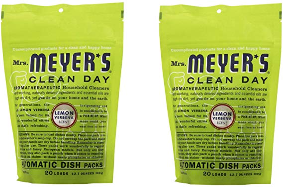 Mrs. Meyer's Clean Day Dishwasher Detergent Soap Packs (Pack of 2)