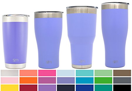 Simple Modern 20oz Cruiser Tumbler - Vacuum Insulated Double-Walled 18/8 Stainless Steel Hydro Travel Mug - Coffee Cup Flask - Royal Raspberry