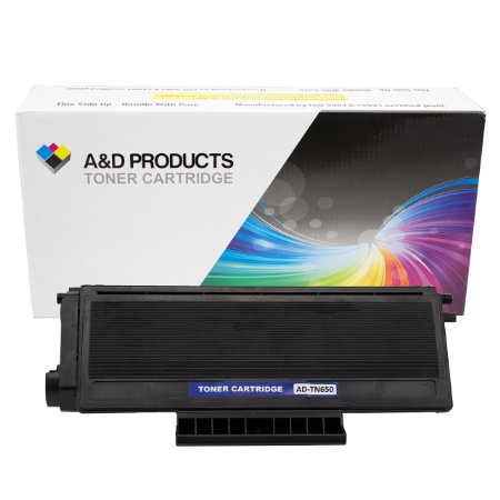 A&D Products Compatible Replacement For Brother TN650 Toner Cartridge High Yield (Black) (8,000 Page Yield) works with Brother DR620 Drum Unit