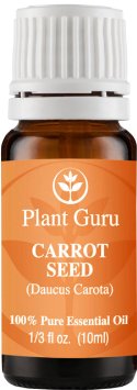 Carrot Seed Essential Oil. 10 ml. 100% Pure, Undiluted, Therapeutic Grade.