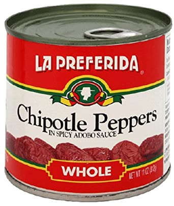 La Preferida Chipotle Peppers in Spicy Adobo Sauce, 198 grams, Pack of 1