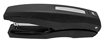 PraxxisPro Basileus Heavy Duty Metal Desktop Stapler, Bronze, Staples 2 to 40 Sheets Flat-Clinch, - Includes 1,280 Staples - Jam Free Stapler Set for Professional and Home Office Use (Black)