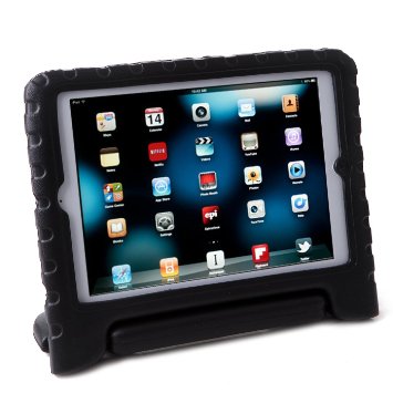 HDE iPad Mini Kids Case Shockproof Handle Stand Cover for Apple iPad Mini 2/3 Retina (Black)