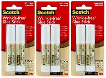 Scotch Wrinkle-Free Glue Sticks 2/Pkg-.27oz