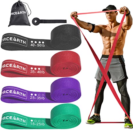 PACEARTH Long Resistance Band Set, Pull Up Assistance Bands, Full Body Workout Band Resistance for Man & Women, Resistance Band for Training, Physical Therapy, Home Workouts