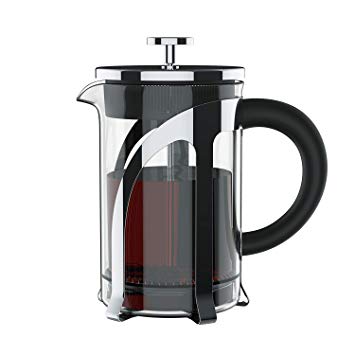 Vomach French Press Coffee Makers, Heat Resistant Borosilicate Glass 800ml (Tea makers) with 304 Grade Stainless Steel and 4 Level Filtration for Work, Business, Travel and More