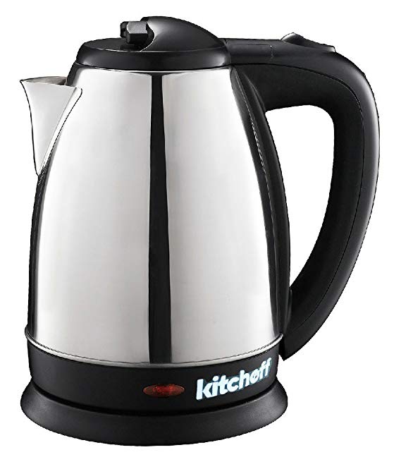 Kitchoff Black Automatic Stainless Steel Electric Kettle for Home & Office(Kl2)