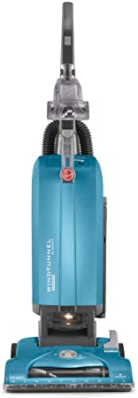 Hoover WindTunnel T-Series Tempo Bagged Upright Vacuum Cleaner with HEPA Media Filter, UH30301, Blue