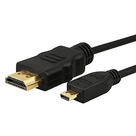 Skque Hdmi to Micro Hdmi Cable High Speed with Ethernet 6 ft