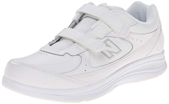 New Balance Women's WW577 Hook and Loop Walking Shoe White