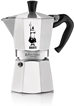 Bialetti 8006363011655 Bialetti Moka Express Espresso Maker, 9 Cup, Metallic