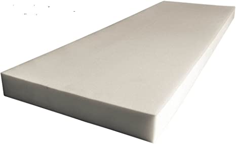 1" x 24" x 24" Upholstery Foam Regular Density (Seat Replacement, Upholstery Sheet, Foam Padding)