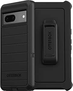 OtterBox Defender Series Rugged Case & Holster for Google Pixel 7 (ONLY - NOT Pro) Non-Retail Packaging - Black