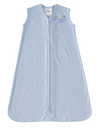 HALO SleepSack 100% Cotton Wearable Blanket, Baby Blue, Small