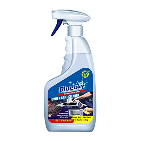Blueoxy Oven and Grill Cleaner 500Ml Spray Bottle: Pack of 1 | ideal for cleaning: ovens | broilers | barbecue grills | BBQ | Non-caustic | Biodegradable | Chlorine free | Non-toxic | oven cleaner spray | oven cleaner liquid | oven cleaner spray bottle | grill cleaners | grill cleaner spray