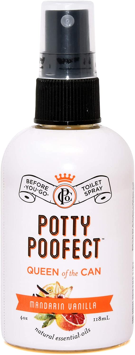 Poo-Pourri 4 Ounce Before You Go Toilet Spray, Mandarin Vanilla Potty Poofect Collection