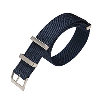 Carty High-Density Nylon Nato Strap Replacement Watchband Men 20mm 22mm Sport Watch Band