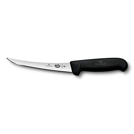 Victorinox 5.6603.15 Fibrox Pro Boning Knife 6", Black