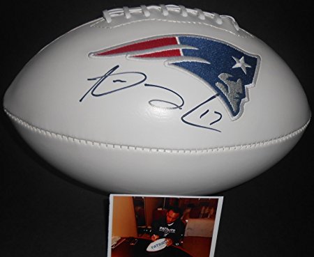 Aaron Dobson New England Patriots Autographed Signed Logo Football COA