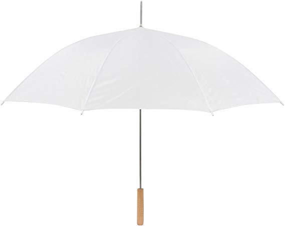 Anderson Umbrella Wedding Umbrella - Manual Open - 10 Pack - 35" Umbrella (White)