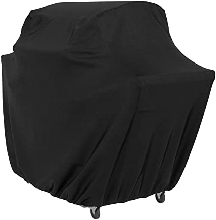 AmazonBasics Gas Grill Barbecue Cover, Medium / Small, Black