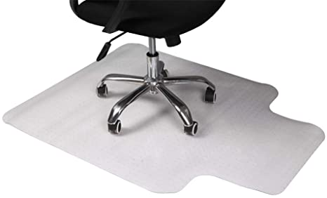 36" x 48" PVC Home-use Protective Mat Heavy Duty Polycarbonate Chair Mat for Low, Standard and Medium Pile Carpeted Floors| Rectangular Transparent Carpet Protector | Shipped Flat