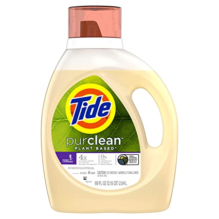 Tide Tide Purclean Plant-Based Liquid Laundry Detergent, Honey Lavender Scent, 69 fl oz 48 Loads, 69 Fl Oz
