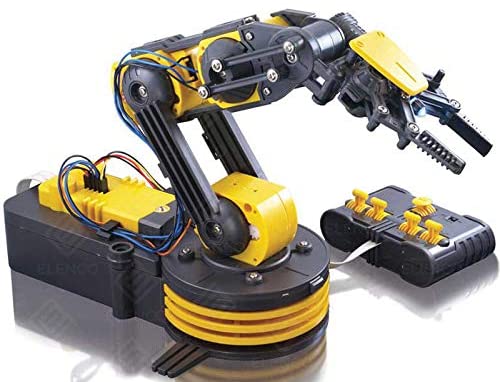 Elenco Teach Tech “Robotic Arm Wire Controlled”, Robotic Arm Kit, STEM Building Toys for Kids 12