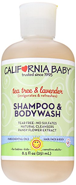 California Baby Shampoo & Body Wash - Tea Tree & Lavender, 8.5 Ounce