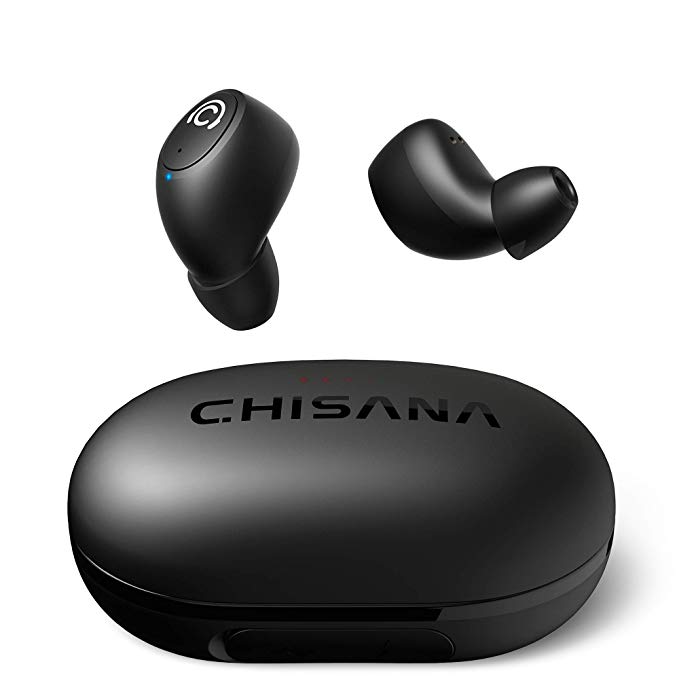 CHISANA Wireless Earbuds, Bluetooth Headphones 5.0 [2019 Version] for Stable Connection&Instant Pairing, True 3D Stereo in-Ear Headsets with Battery Life Up to 72 Hours, Gym Friendly