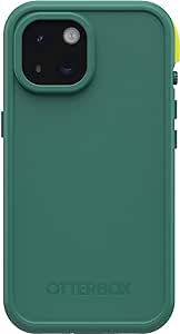 OtterBox iPhone 15 (Only) FRĒ Series Waterproof Case with MagSafe (Designed by LifeProof) - PINE (Green), Waterproof, 60% Recycled Plastic, Sleek and Stylish