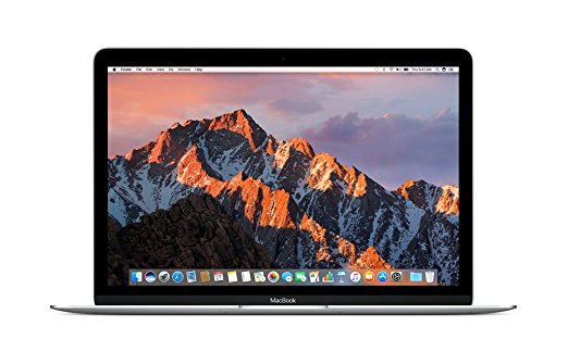 Apple 12" MacBook, Retina, 1.2GHz Intel Core m3 Dual Core Processor, 8GB RAM, 256GB SSD, Mac OS, Silver, MNYH2LL/A (Newest Version)