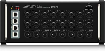 Behringer SD16 I/O Stage Box with 16 Remote-Controllable Midas Preamps, 8 Outputs, AES50 Networking and ULTRANET Personal Monitoring Hub