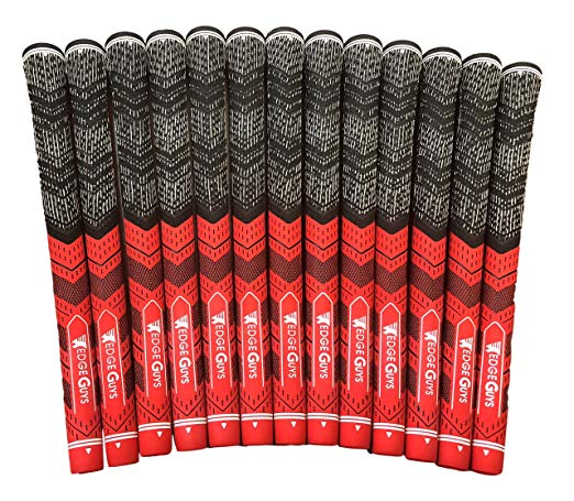 Wedge Guys MM Performance Golf Grips – Set of 13 Multi-Material Moisture Wicking All-Weather Cord Rubber Golf Club Grips ideal for Clubs Wedges Drivers Irons Hybrids