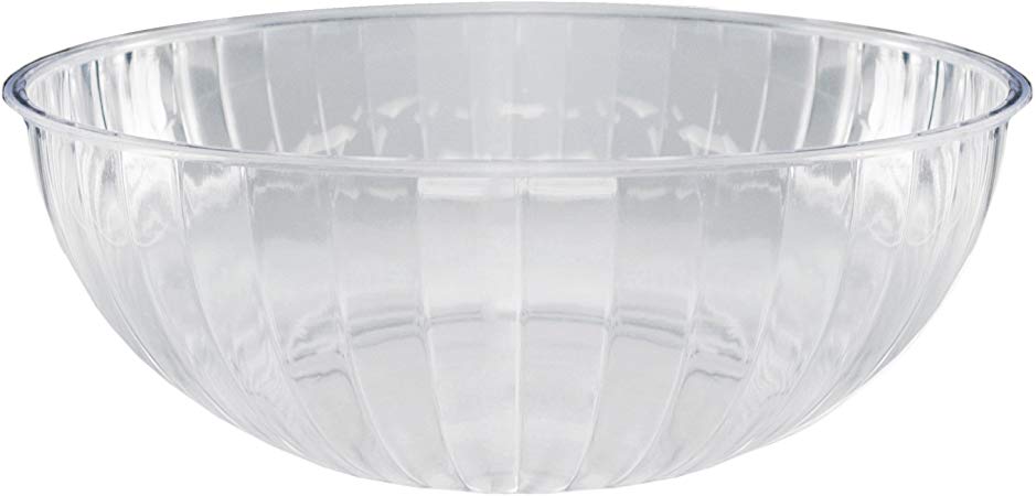 Party Essentials N674563 Hard Plastic 192-Ounce Serving Bowl, Clear