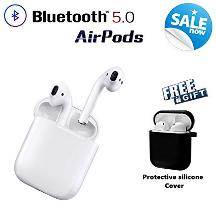 Bluetooth Headphones Wireless Earbuds Pop-ups Auto Pairing HD Noise Reduction in-Ear Built-in Mic Earbud with Charging Box for Android/iPhone of airpods 2 Apple airpod airpods Sports Earphones