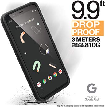 Catalyst - Official Made for Google Pixel 4 Case with Clear Back, Compatible with Active Edge, Heavy Duty 9.9ft Drop Proof, Truss Cushioning System, Compatible with Wireless Charging, Lanyard Included